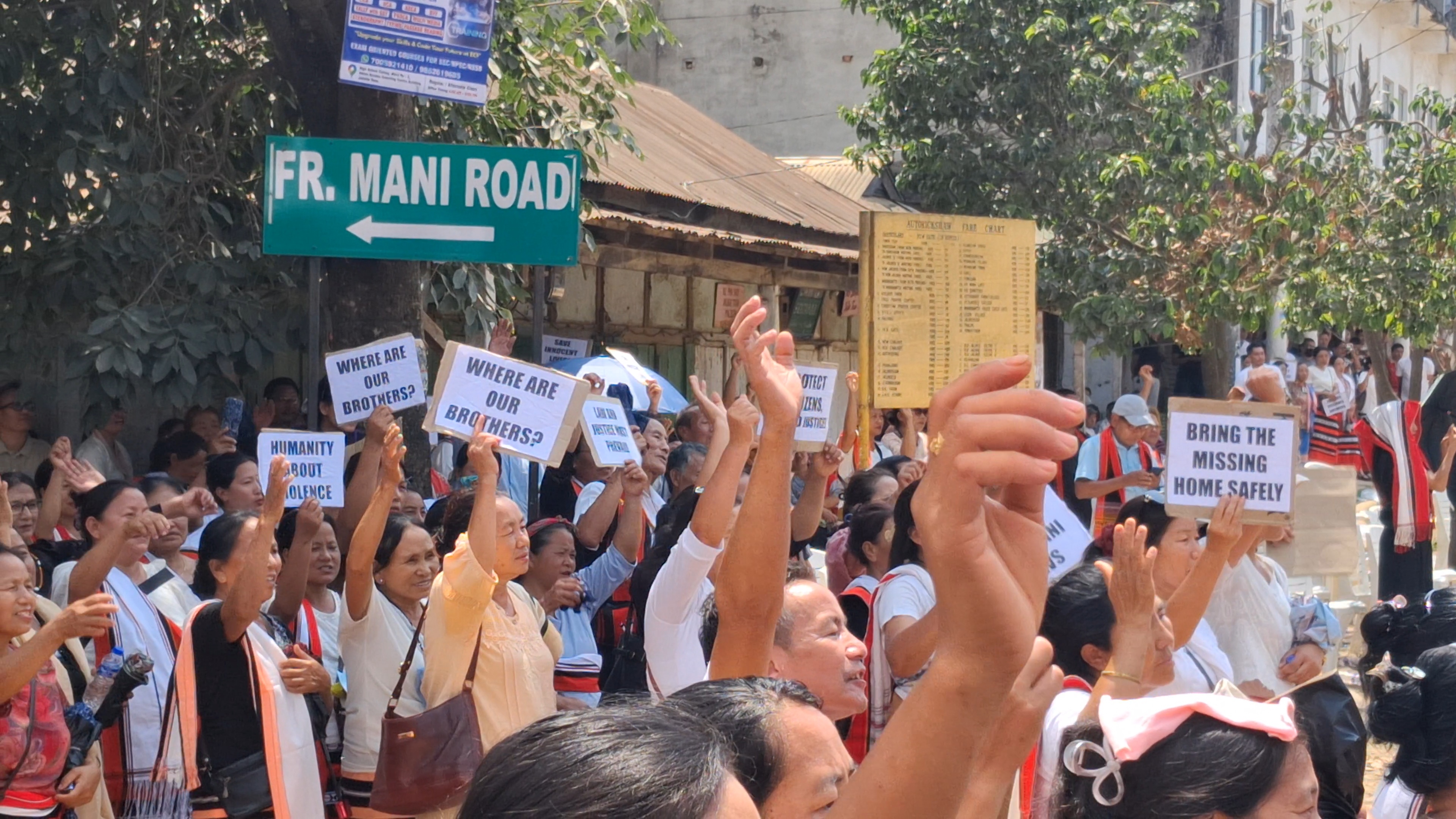 Rally held at Jalukie demanding release of six abducted Naga men; representation submitted to Governor