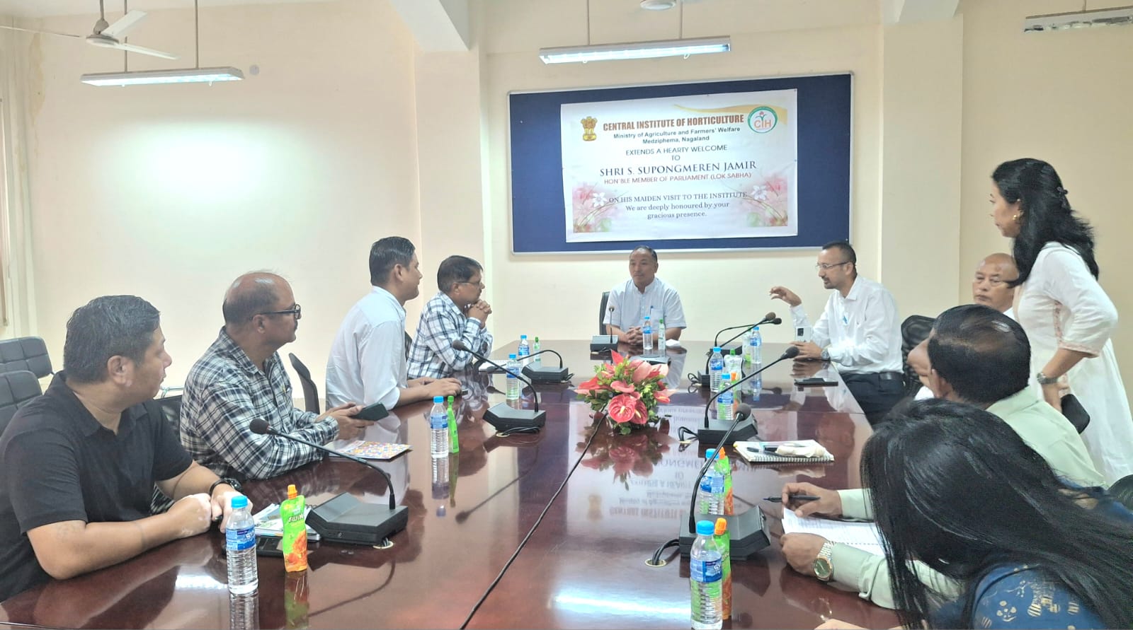 MP Supongmeren Jamir visits CIH Medziphema, calls for strengthening institution