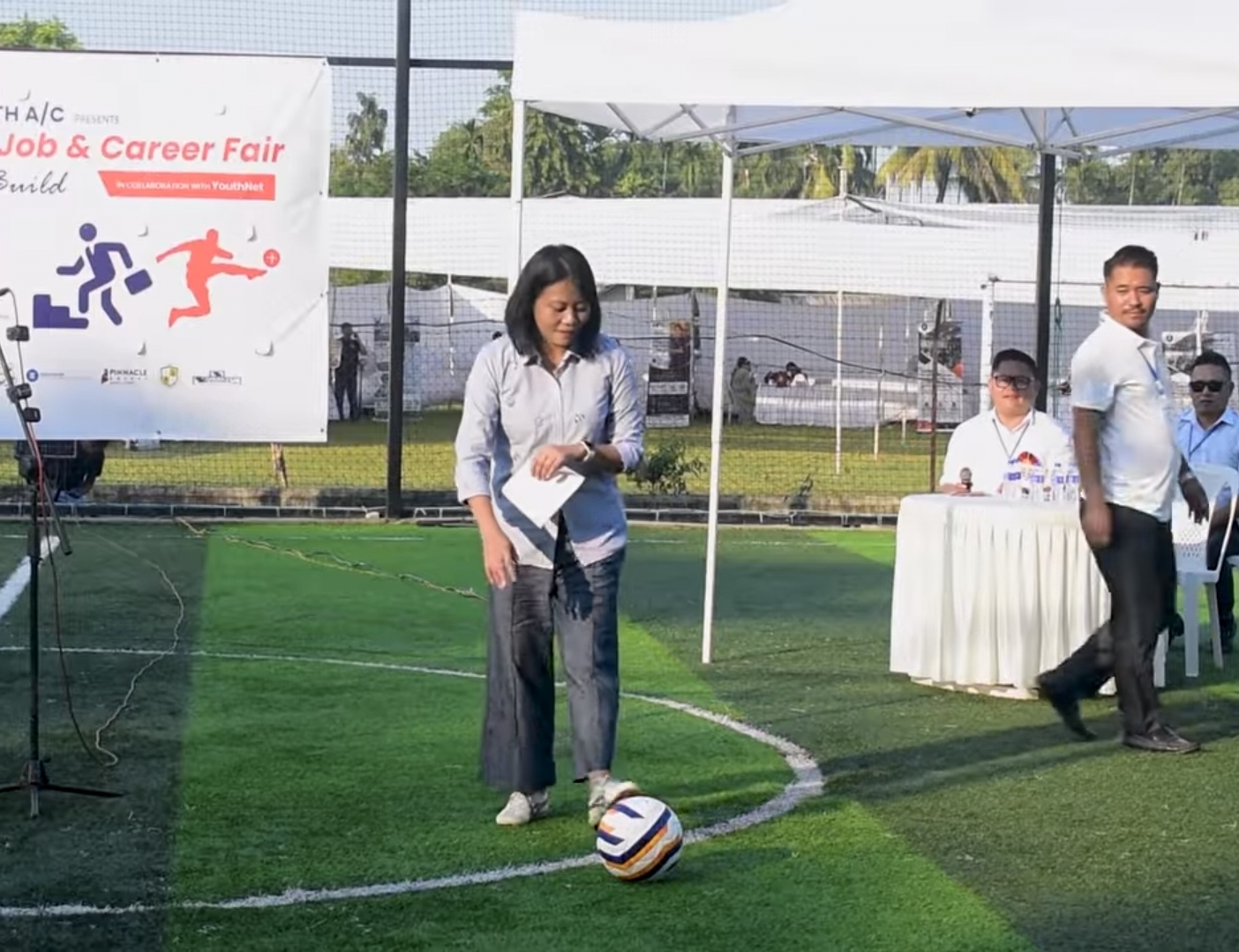 Hekani Jakhalu opens Futsal cum Job & Career Fair, calls job fair the bigger goal