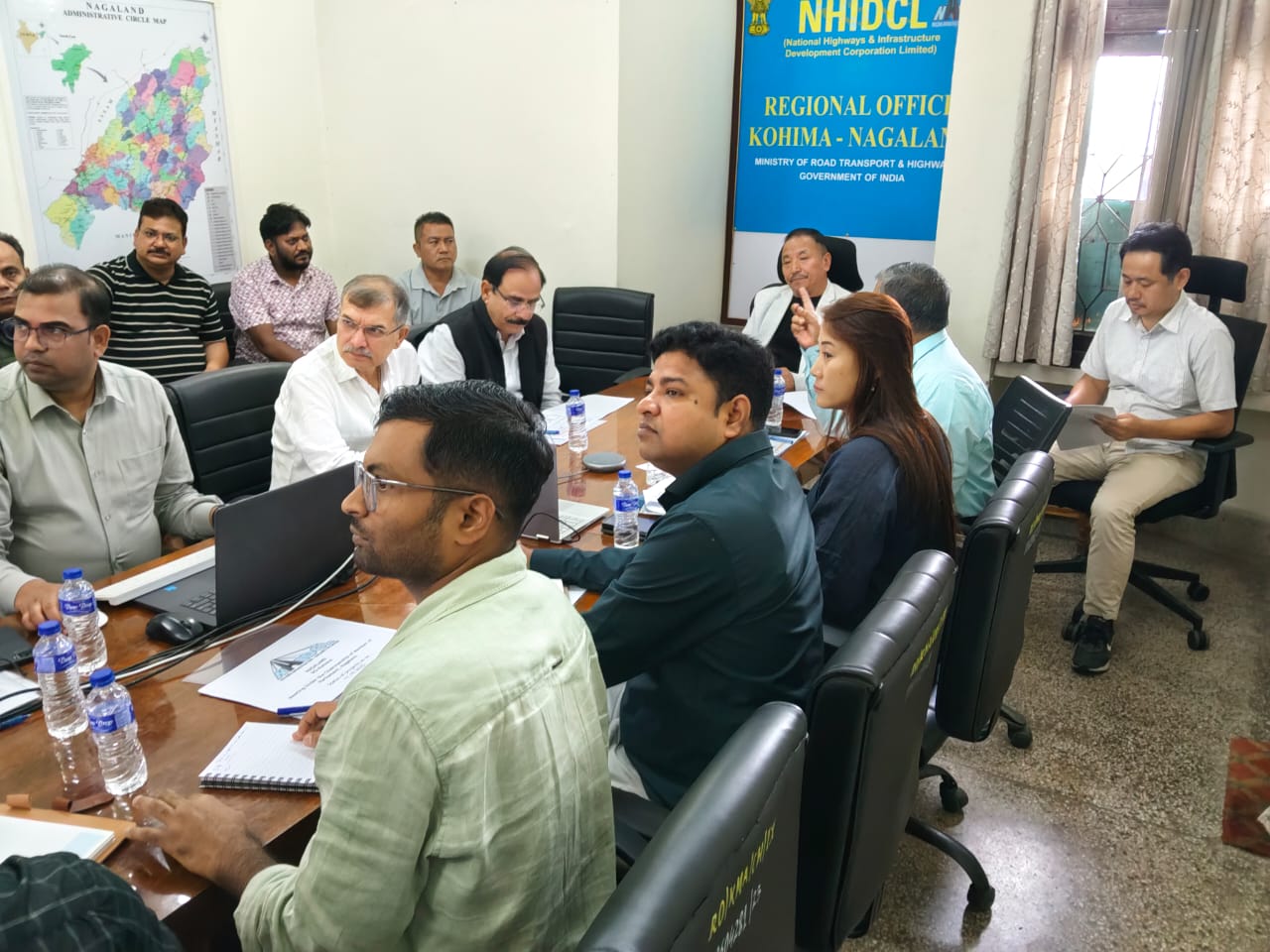 Hon’ble MP (Lok Sabha), Shri S Supongmeren Jamir held a meeting with officials of the NHIDCL 